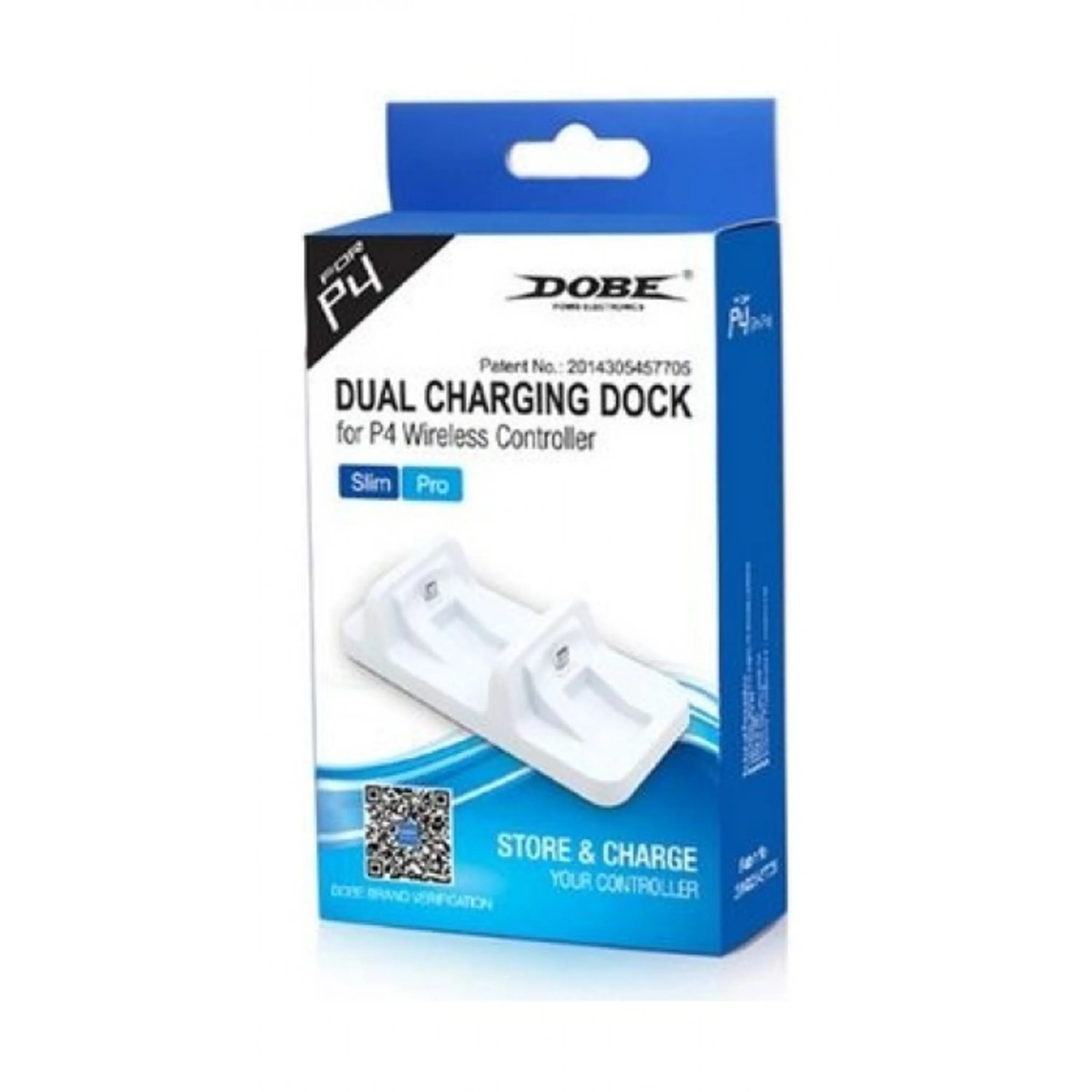 شارژر  دسته Dobe Dual Charging Dock سفید مخصوص Dualshock 4