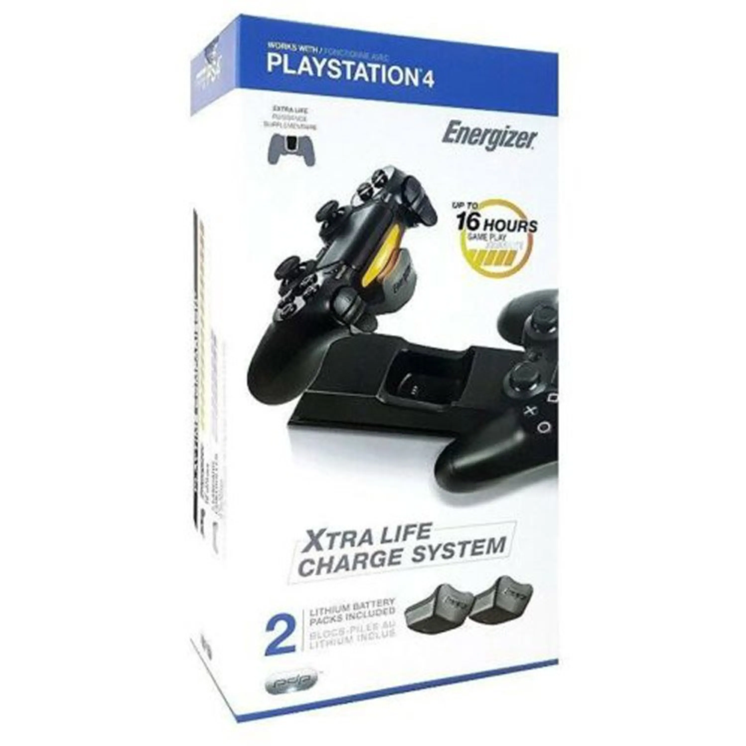 شارژر دسته Energizer Xtra Life Charge System for PS4 مخصوص Dualshock 4