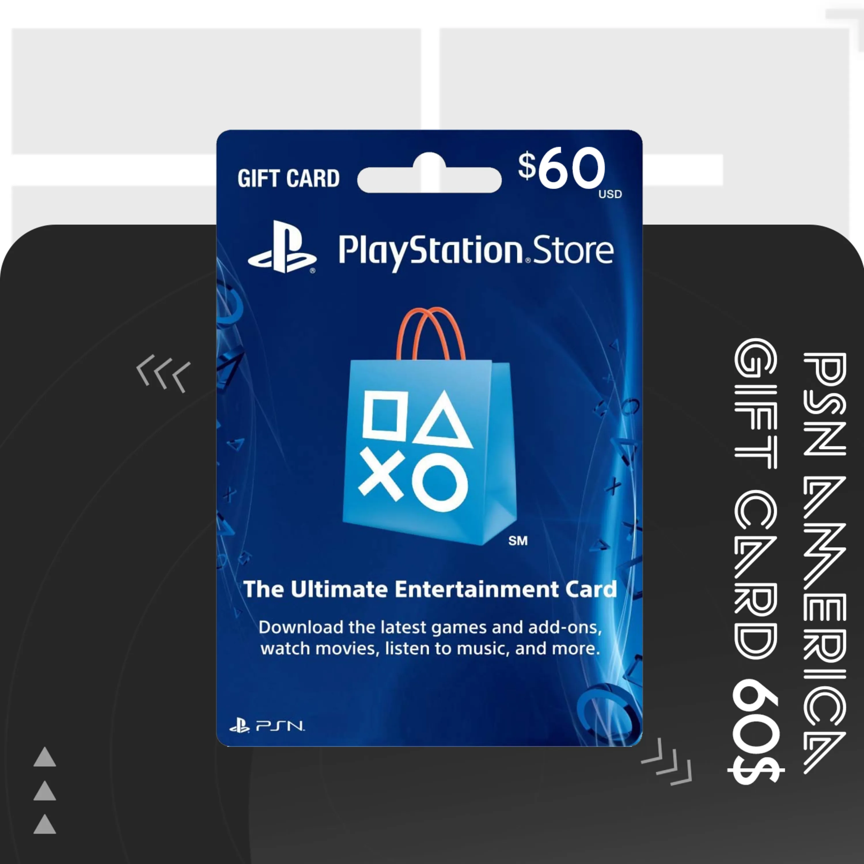 گیفت کارت PSN آمریکا 60 دلاری