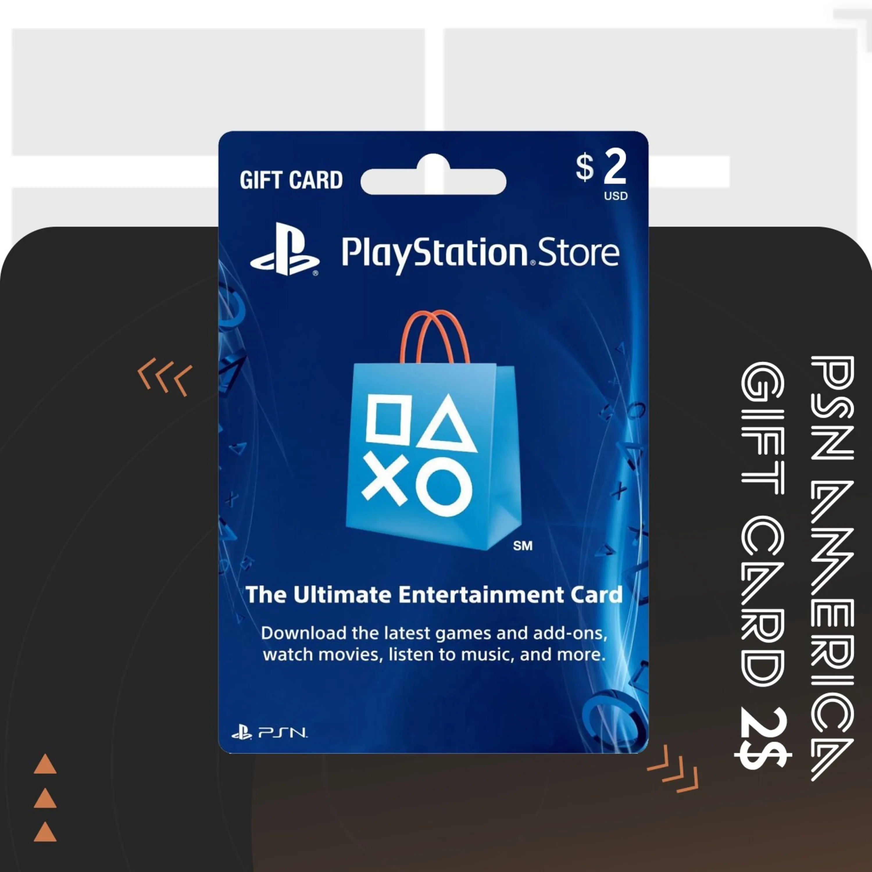 گیفت کارت PSN آمریکا 2 دلاری