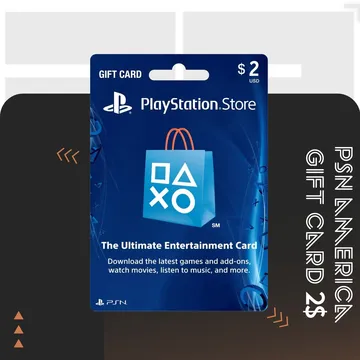 گیفت کارت PSN آمریکا 2 دلاری