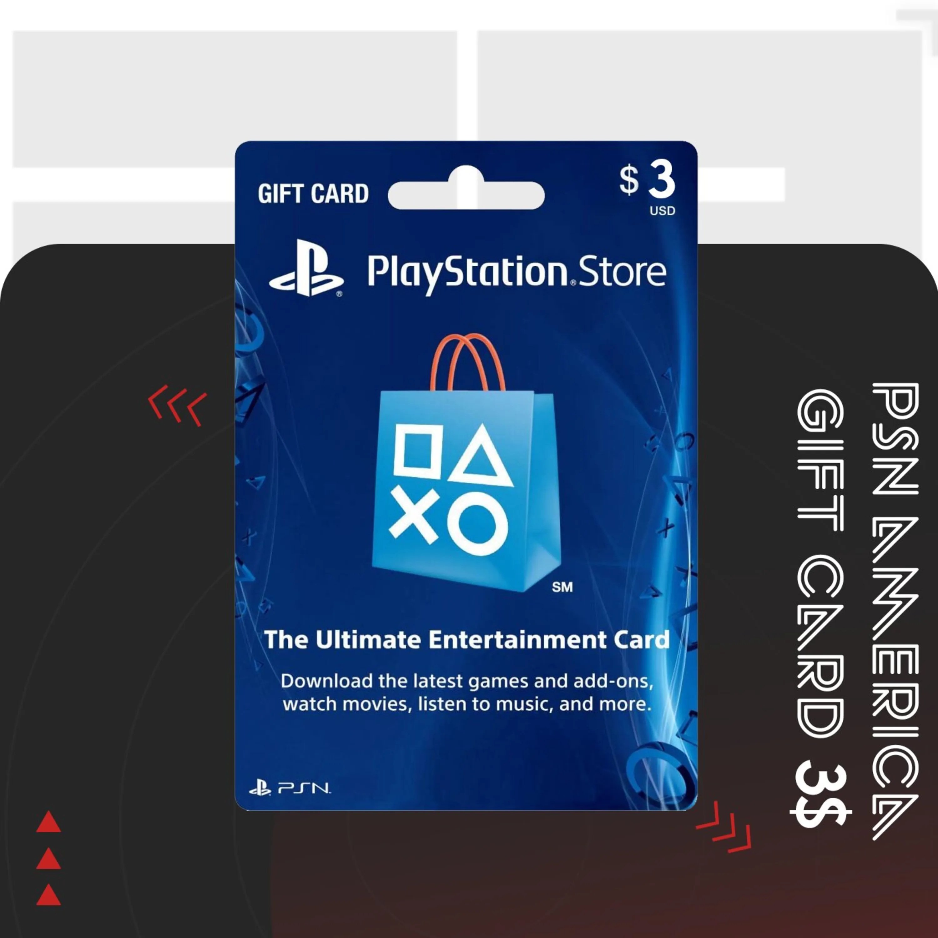 گیفت کارت PSN آمریکا 3 دلاری گیفت کارت PSN آمریکا 3 دلاری