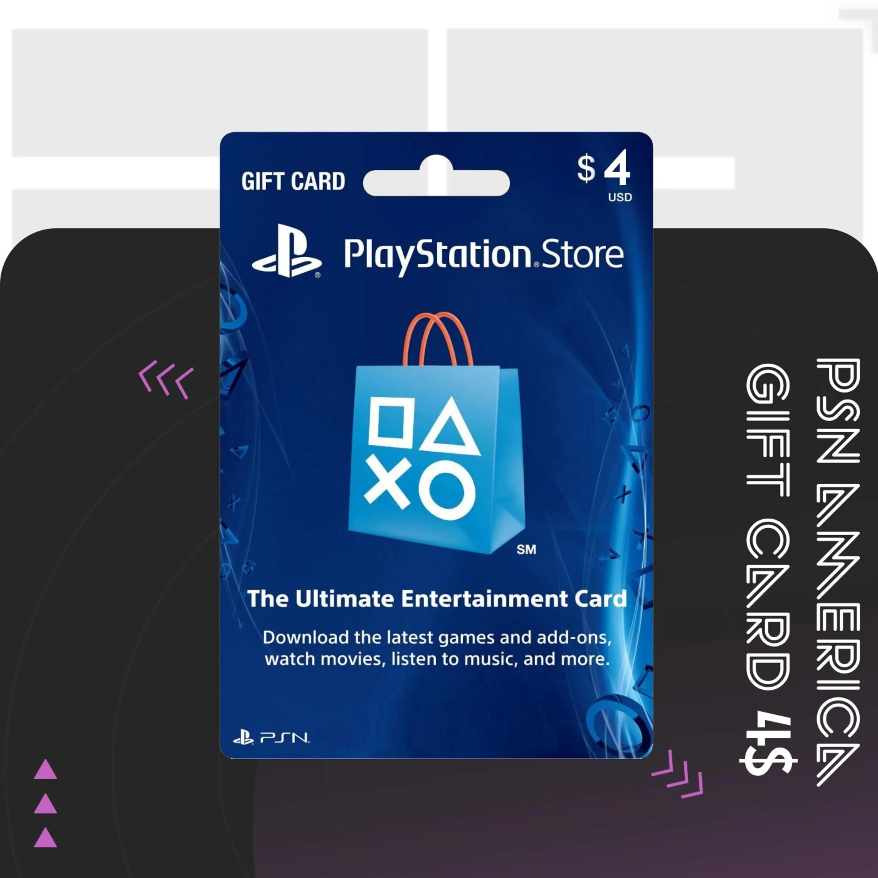 گیفت کارت PSN آمریکا 4 دلاری