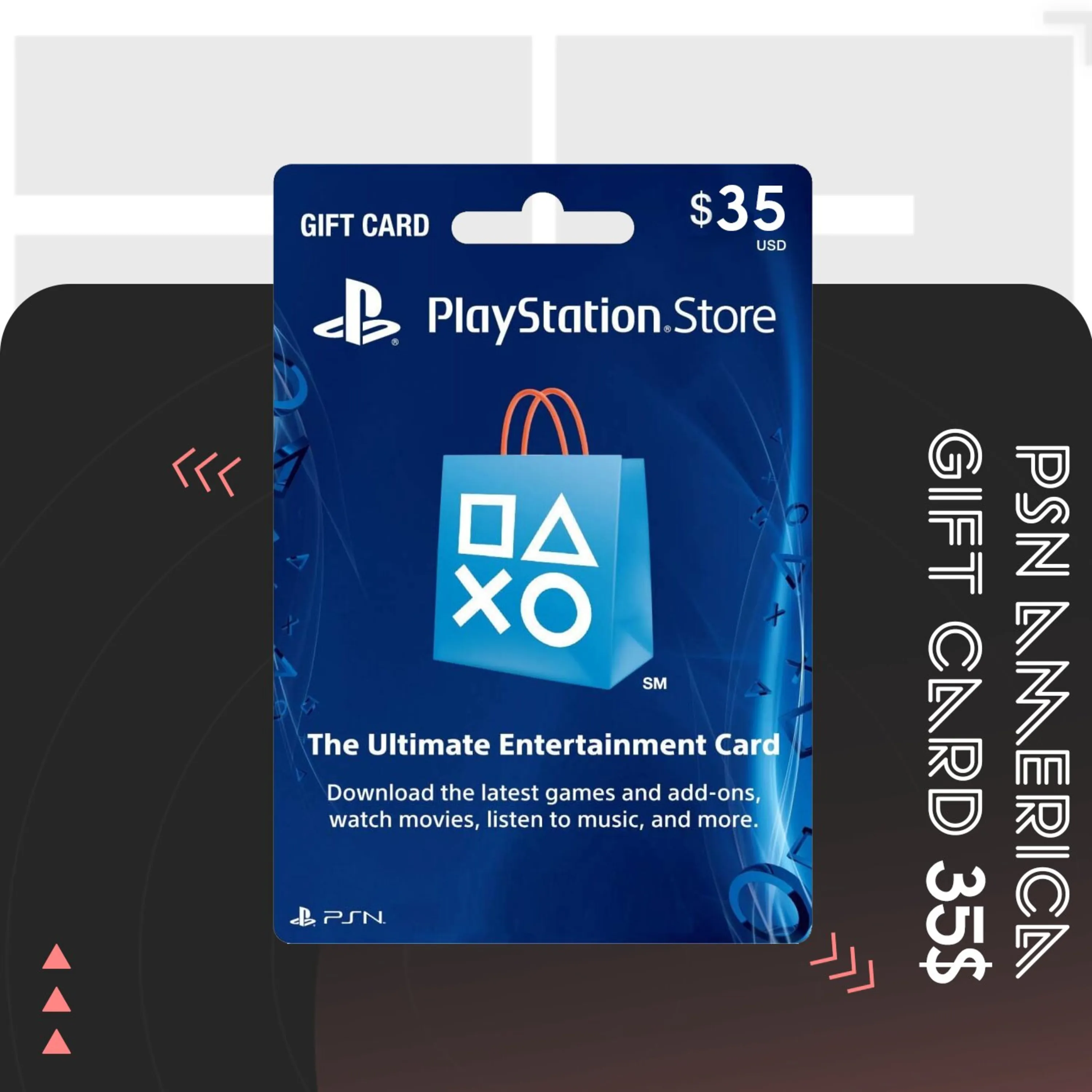 گیفت کارت PSN آمریکا 35 دلاری