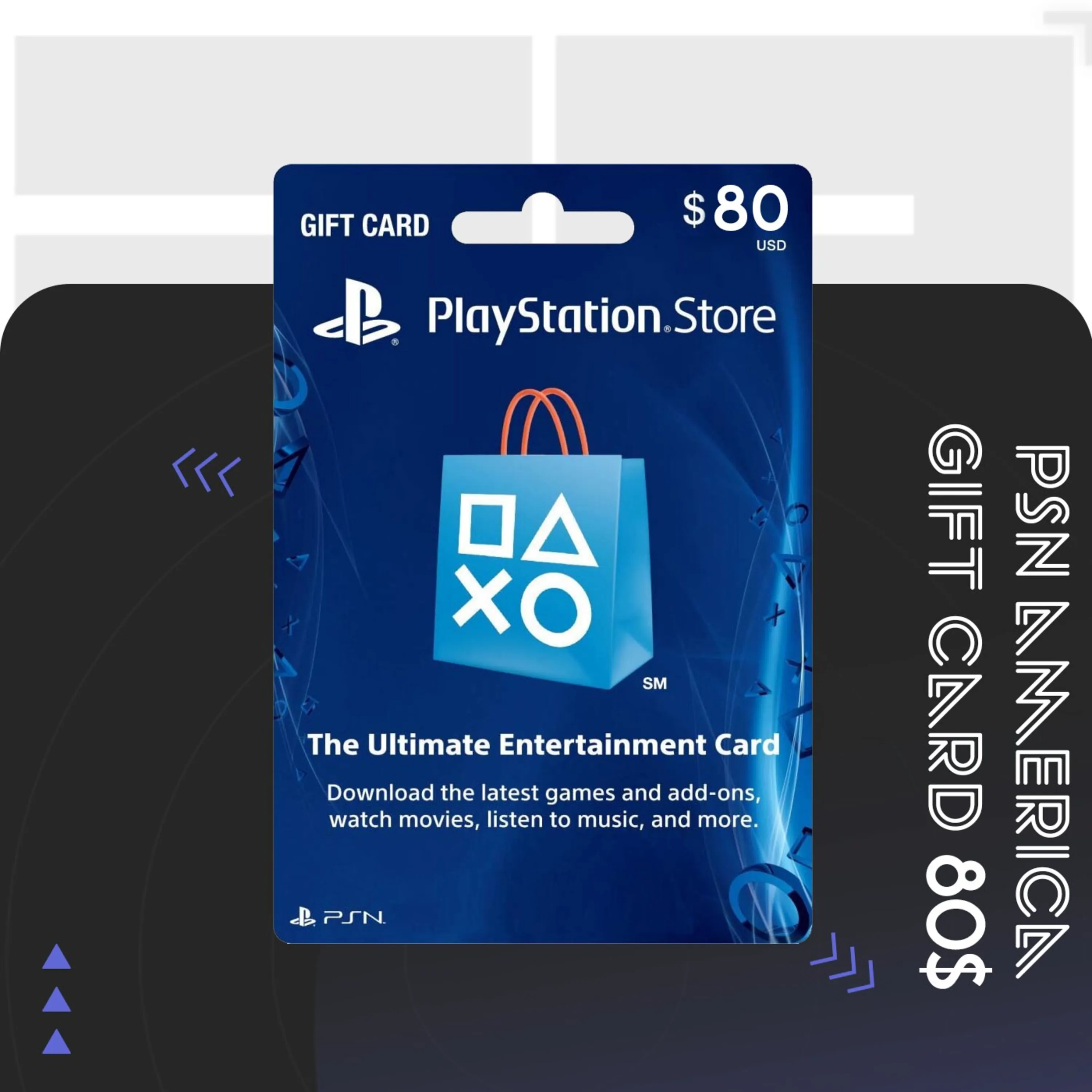 گیفت کارت PSN آمریکا 80 دلاری گیفت کارت PSN آمریکا 80 دلاری