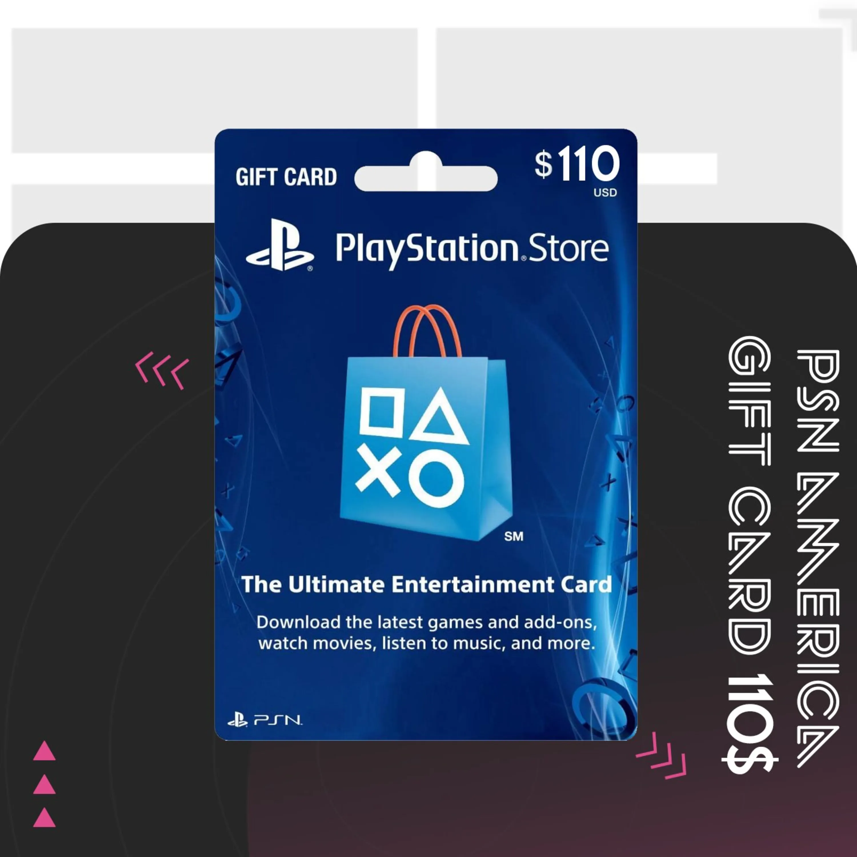 گیفت کارت PSN آمریکا 110 دلاری گیفت کارت PSN آمریکا 110 دلاری