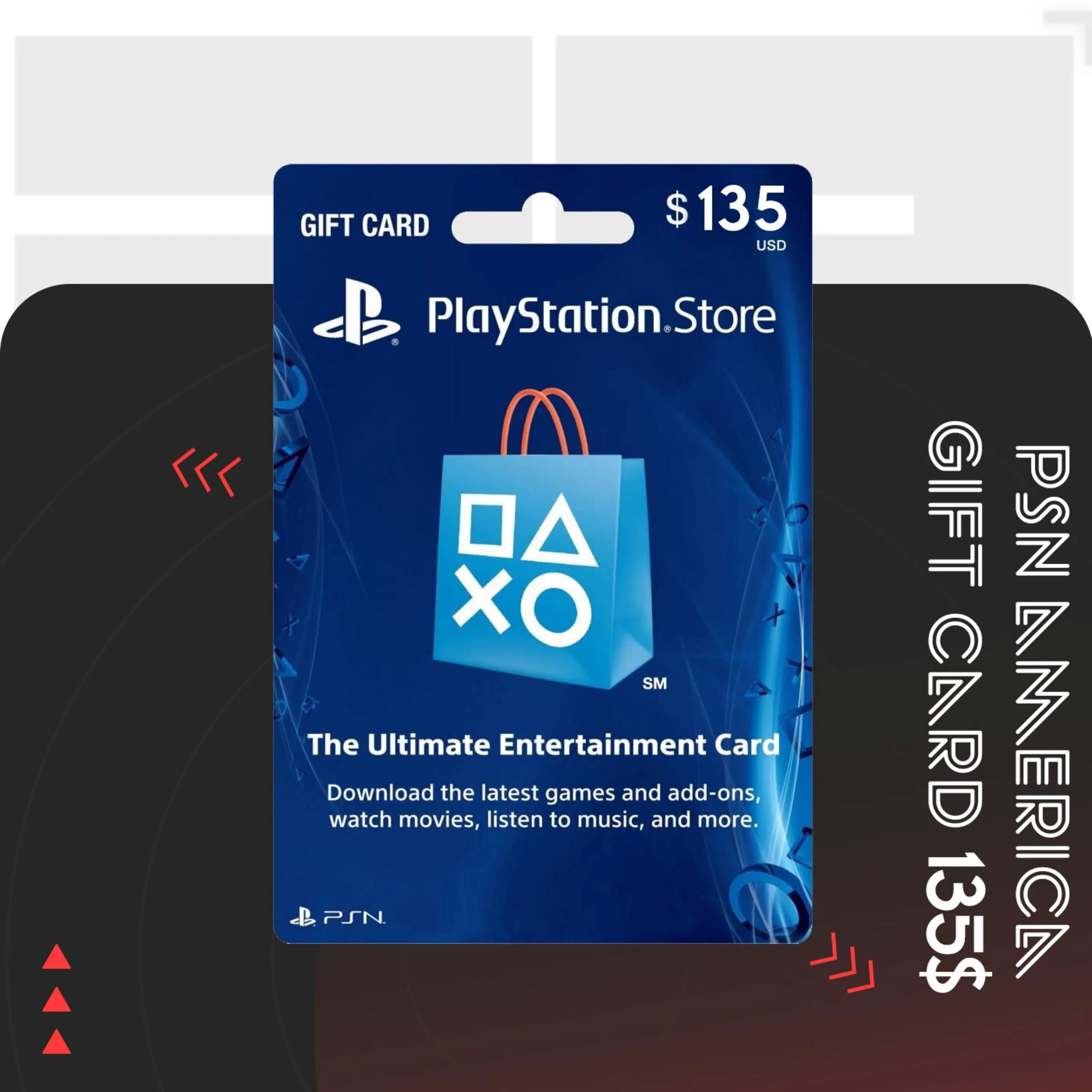 گیفت کارت PSN آمریکا 135 دلاری