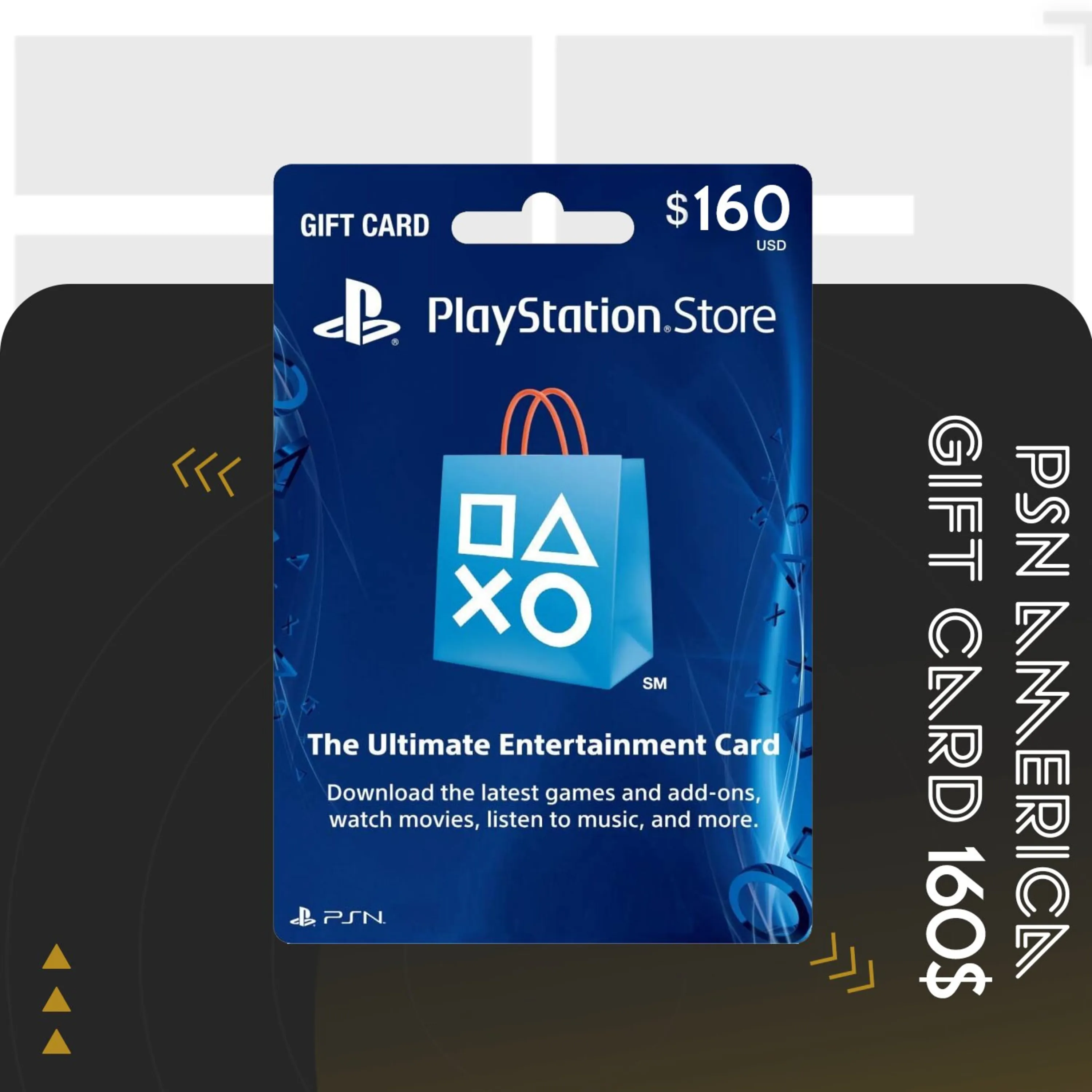 گیفت کارت PSN آمریکا 160 دلاری گیفت کارت PSN آمریکا 160 دلاری