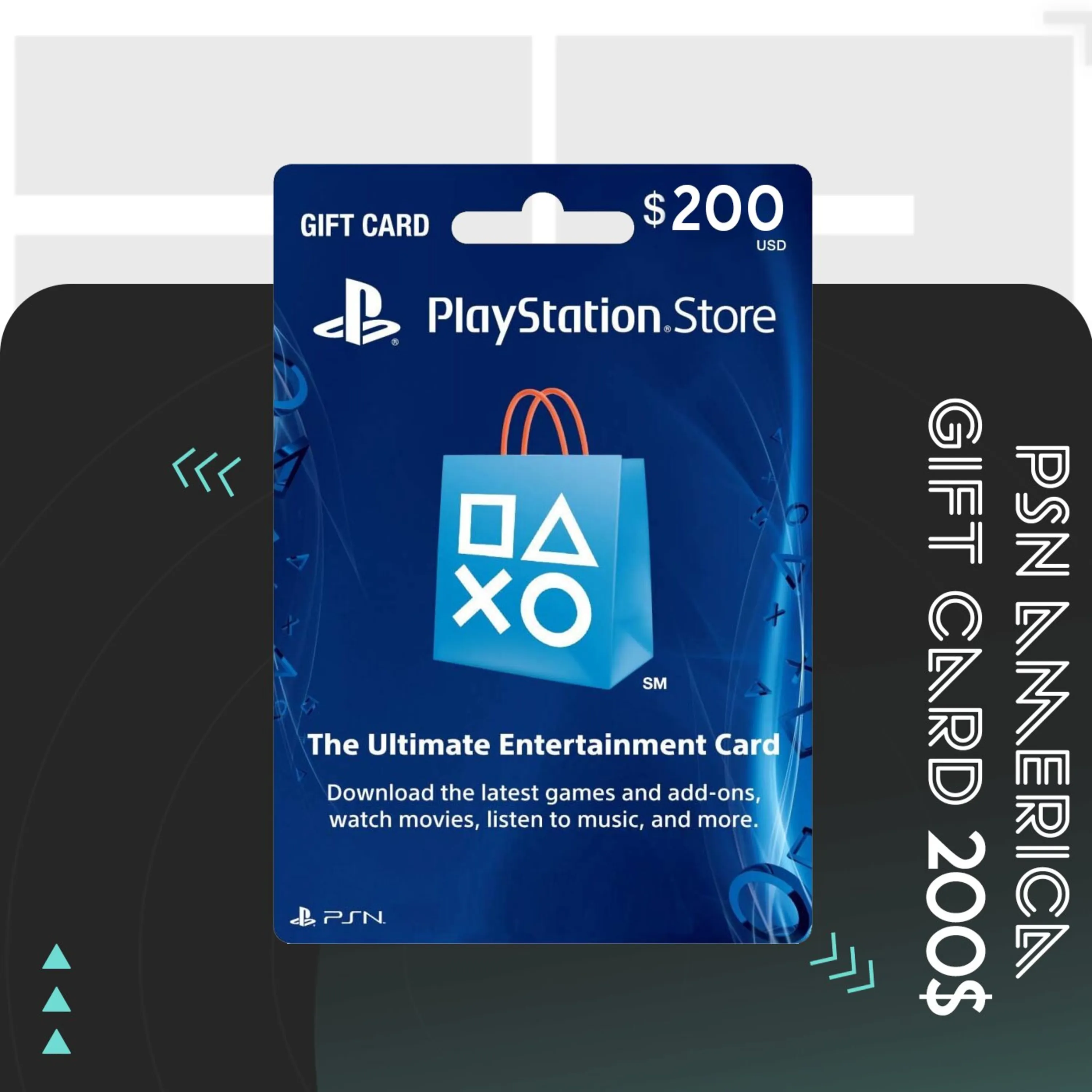 گیفت کارت PSN آمریکا 200 دلاری