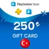 خرید گیفت کارت پلی استیشن ترکیه 250 لیر (PSN Gift Card)