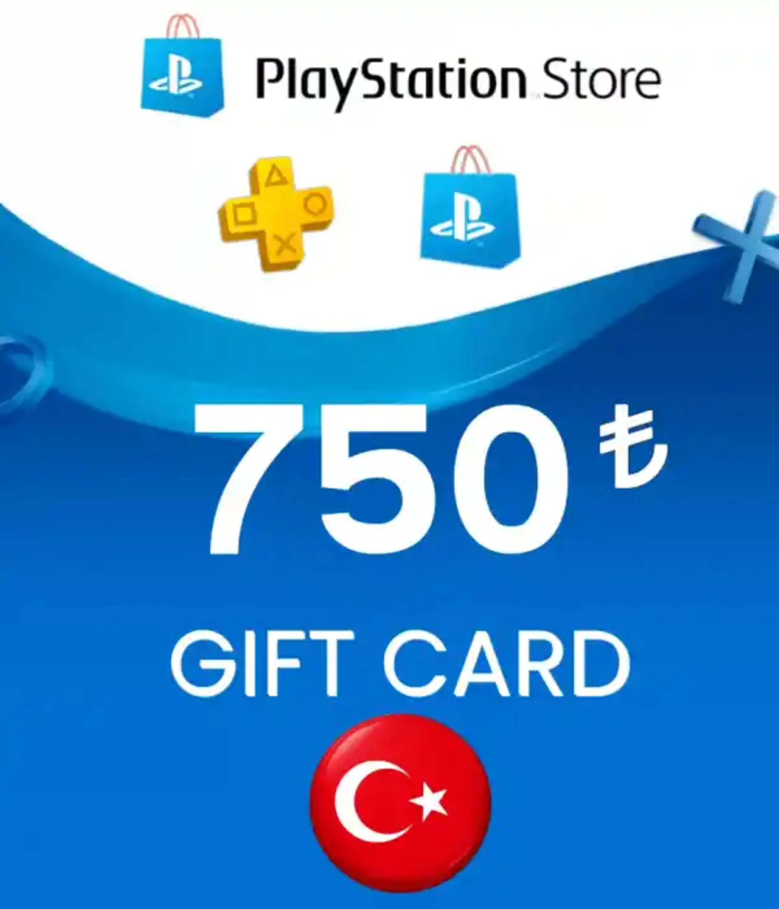 خرید گیفت کارت پلی استیشن ترکیه 750 لیر (PSN Gift Card)