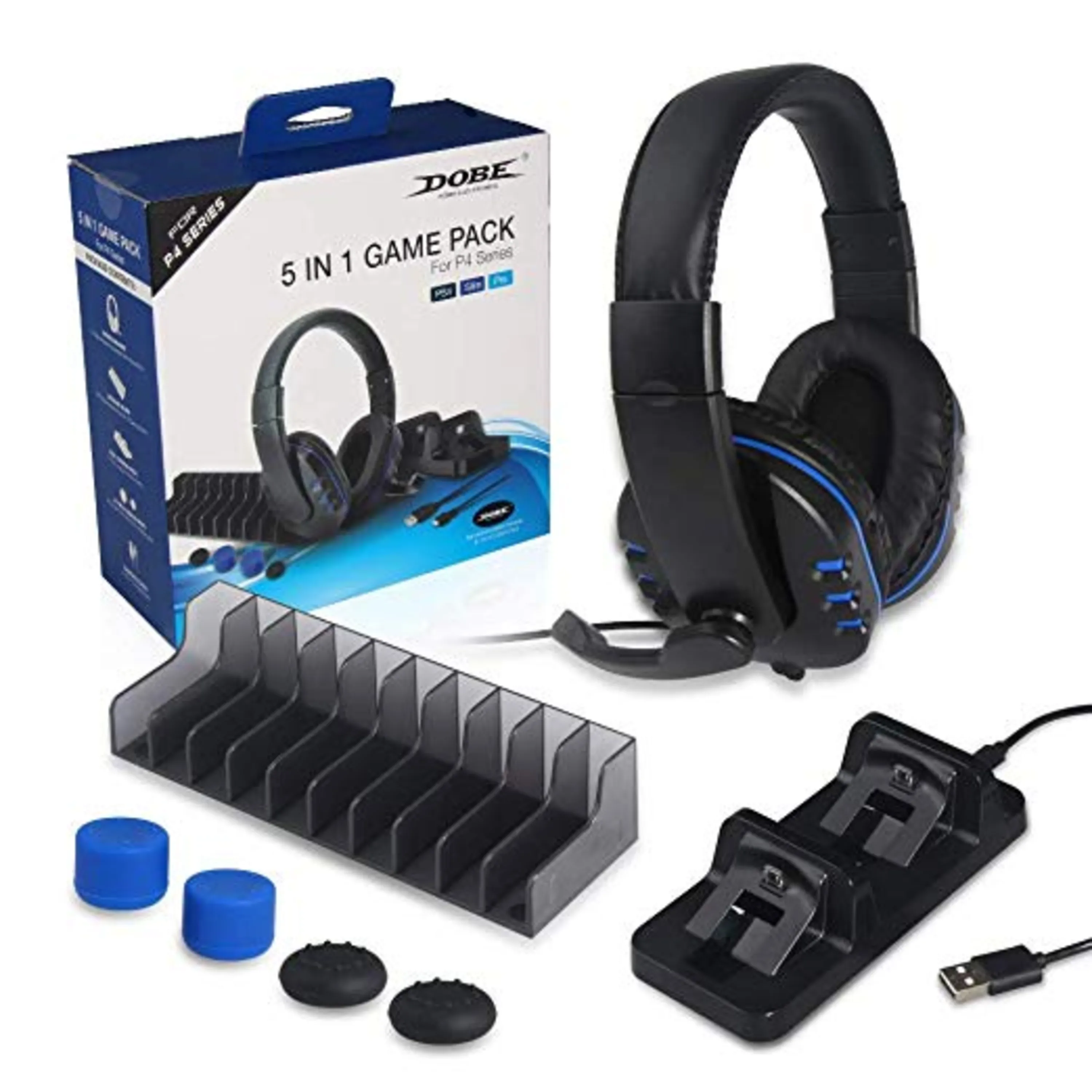 هدست dobe 5 in 1 game pack مخصوص Playstation 4