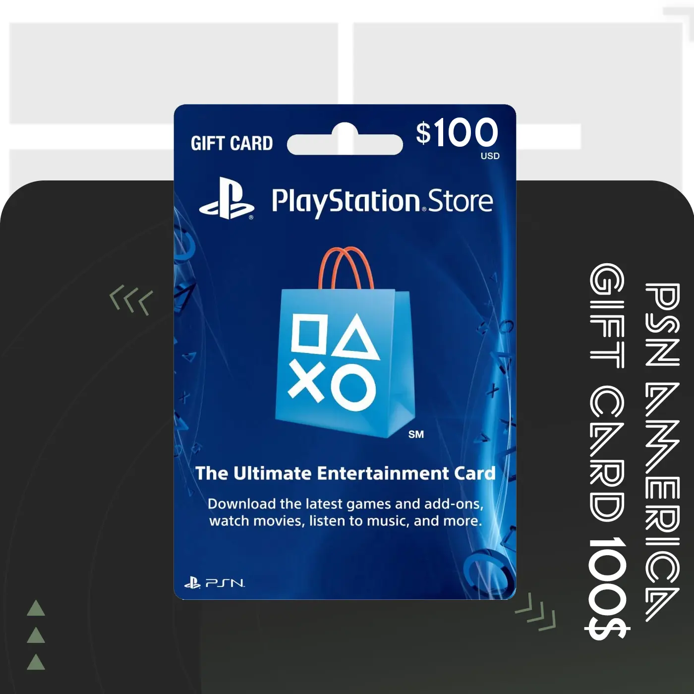 گیفت کارت PSN آمریکا 100 دلاری