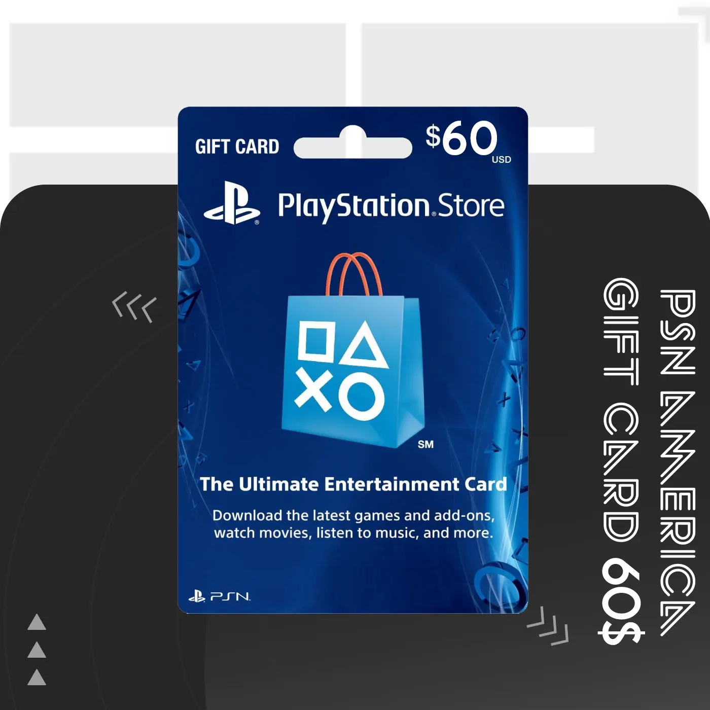 گیفت کارت PSN آمریکا 60 دلاری