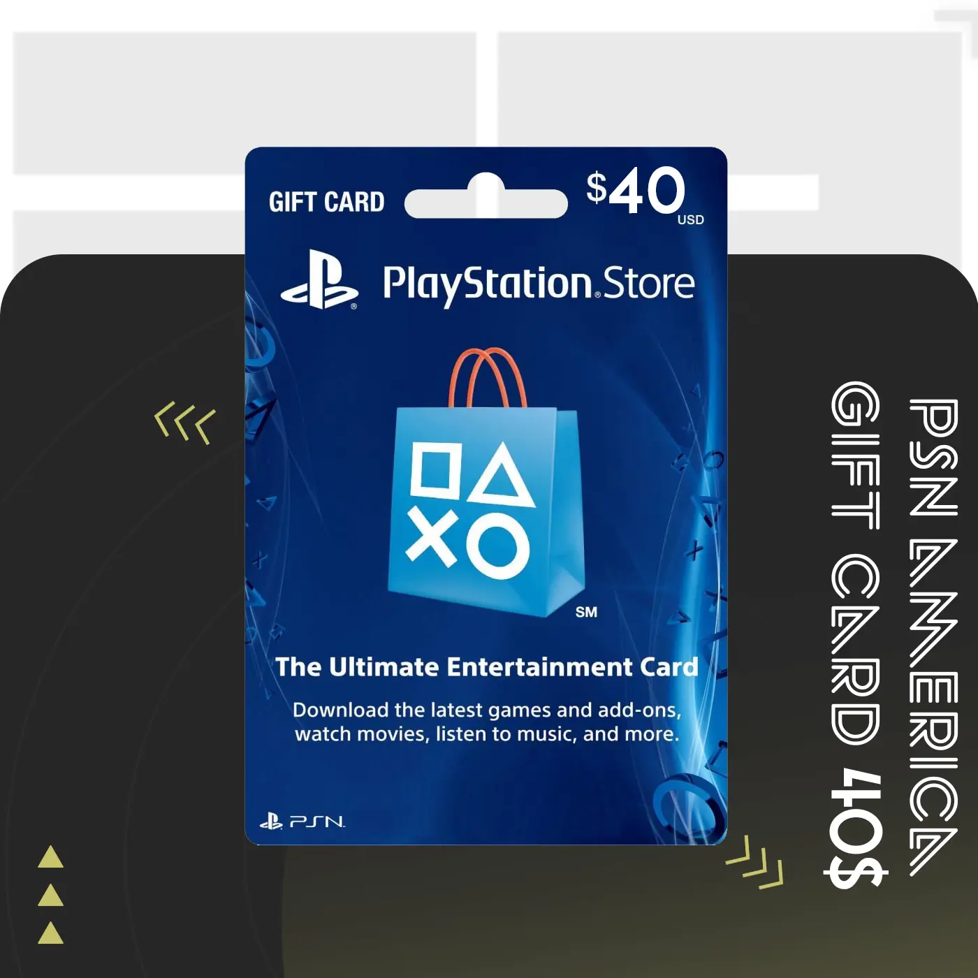گیفت کارت PSN آمریکا 40 دلاری