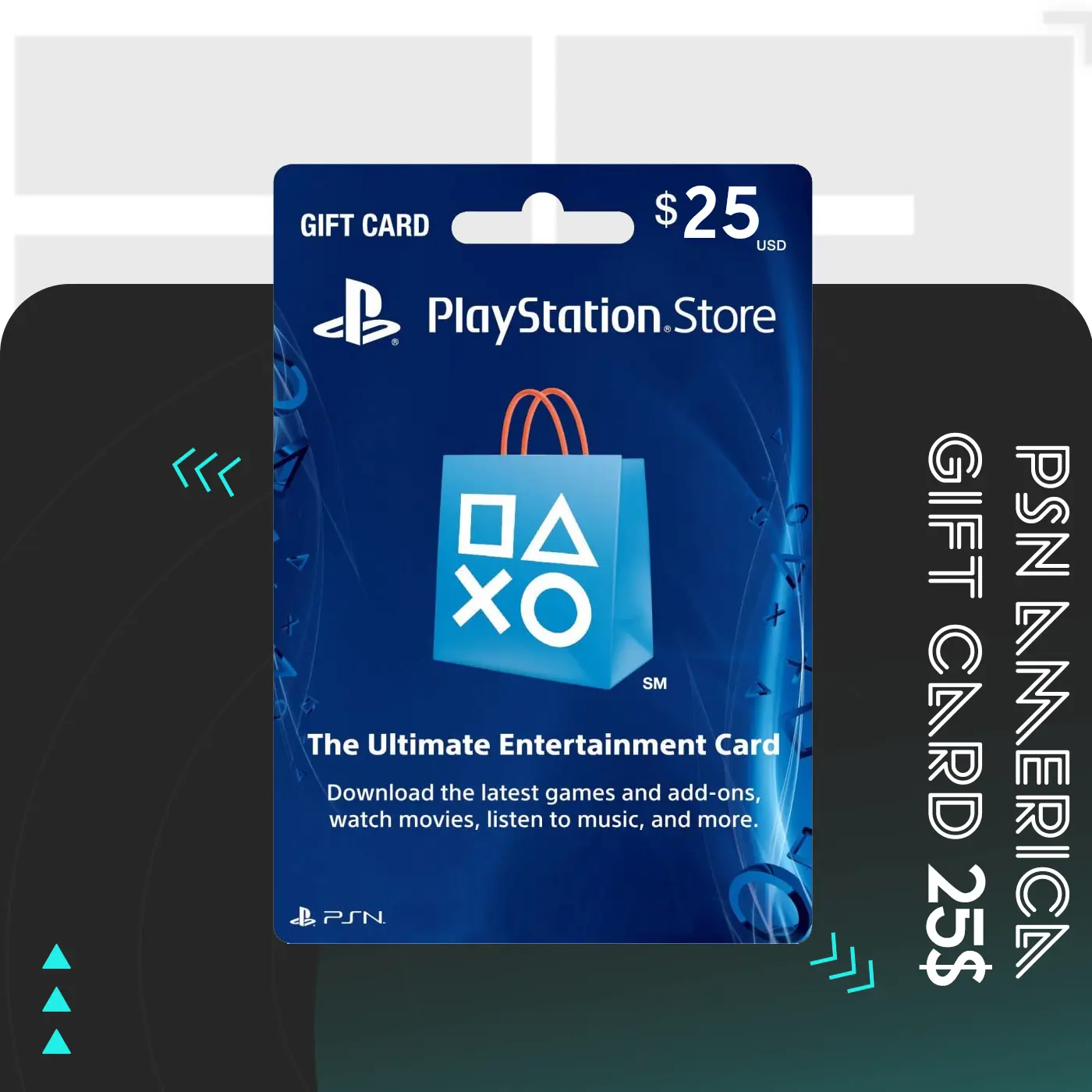 گیفت کارت PSN آمریکا 25 دلاری