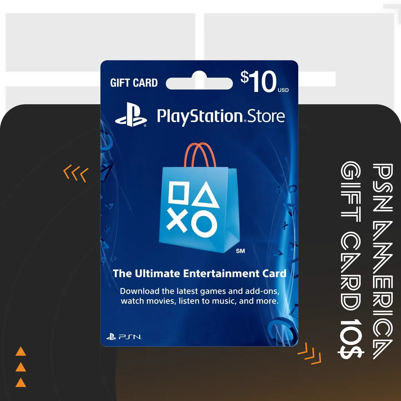 گیفت کارت PSN آمریکا 10 دلاری