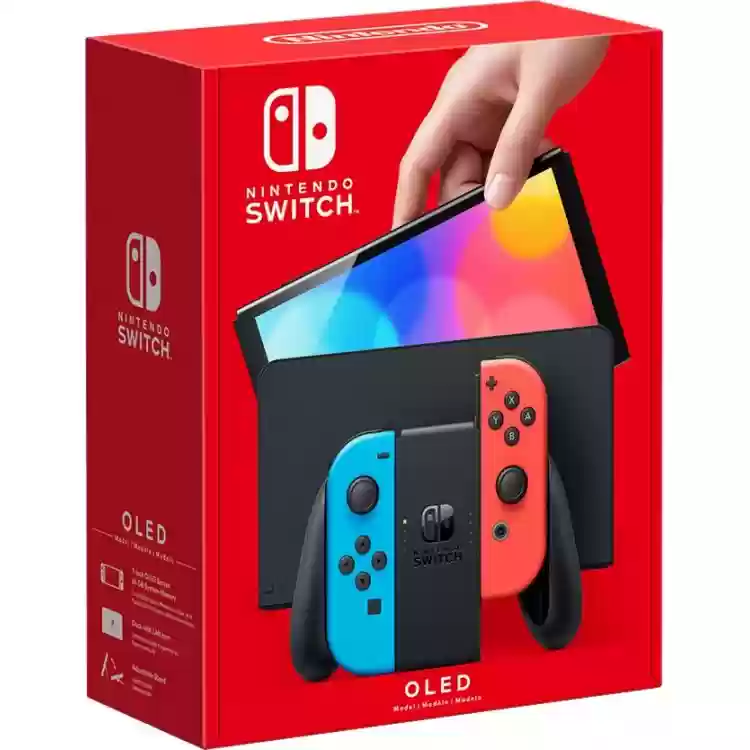 کنسول بازی نینتندو Nintendo Switch OLED جوی کان قرمز/آبی